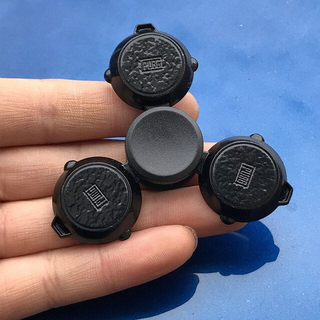 R118 Bearing Adult Spinner Gyro Sniper Tri Finger Spinner Metal Toys for Children Spinner Ring Smoke Bomb Pan Shape