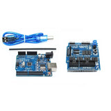 Arduino 4 Asix Robot Arm Manipulator with 4pcs 180 Degree MG996r Servo Metal Claw Gripper DIY Programming STEM Toy Parts