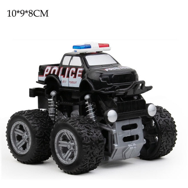 35 Styles Toys Car-Mini Inertial Off-Road Vehicle Pullback Children Shock Plastic Friction Stunt Car For Kids boys Toys Car Gift
