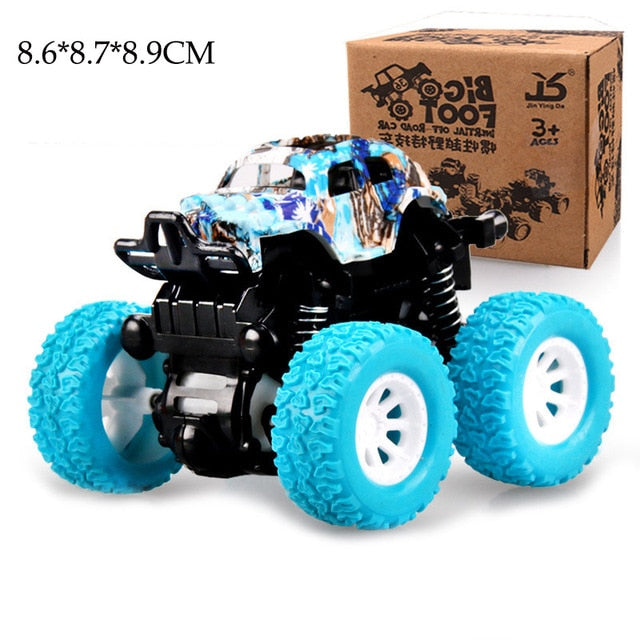 35 Styles Toys Car-Mini Inertial Off-Road Vehicle Pullback Children Shock Plastic Friction Stunt Car For Kids boys Toys Car Gift