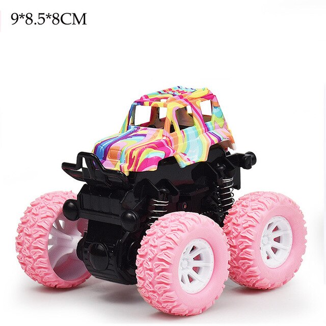 35 Styles Toys Car-Mini Inertial Off-Road Vehicle Pullback Children Shock Plastic Friction Stunt Car For Kids boys Toys Car Gift