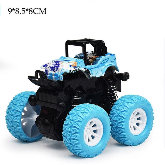 35 Styles Toys Car-Mini Inertial Off-Road Vehicle Pullback Children Shock Plastic Friction Stunt Car For Kids boys Toys Car Gift