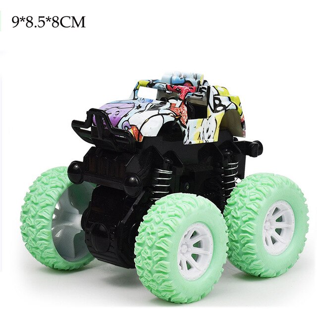 35 Styles Toys Car-Mini Inertial Off-Road Vehicle Pullback Children Shock Plastic Friction Stunt Car For Kids boys Toys Car Gift