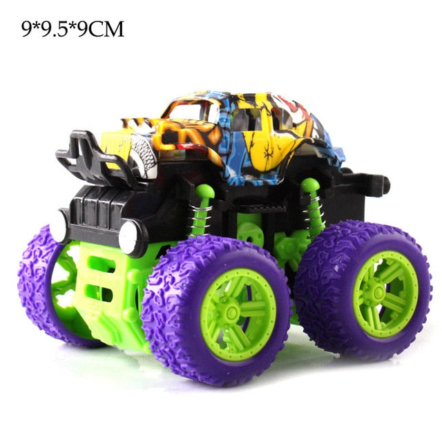 35 Styles Toys Car-Mini Inertial Off-Road Vehicle Pullback Children Shock Plastic Friction Stunt Car For Kids boys Toys Car Gift