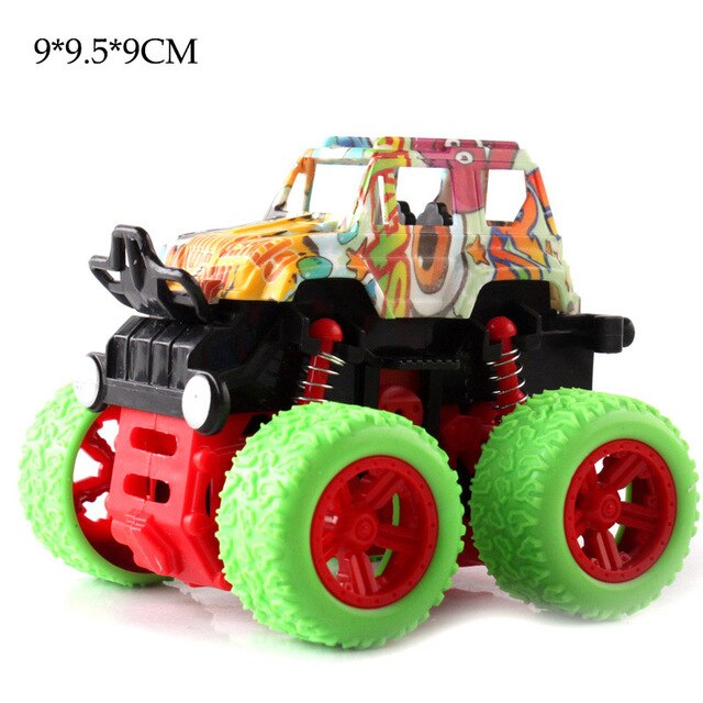 35 Styles Toys Car-Mini Inertial Off-Road Vehicle Pullback Children Shock Plastic Friction Stunt Car For Kids boys Toys Car Gift