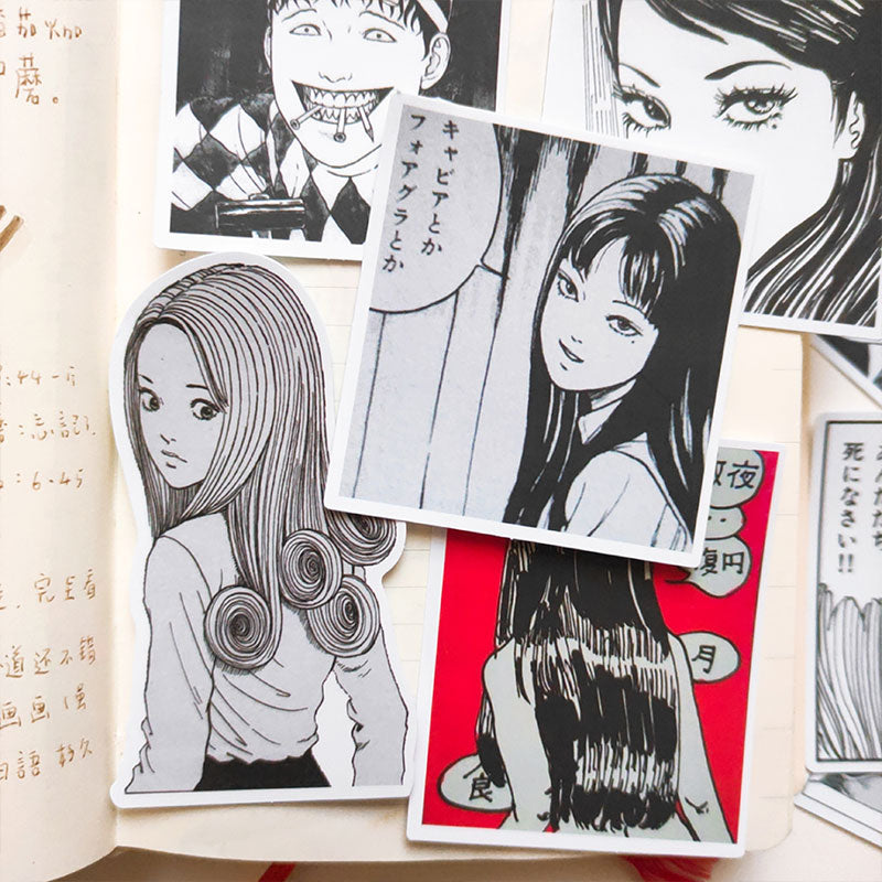 12PCS Horror comics Stickers Crafts And Scrapbooking stickers book Student label Decorative sticker kids toys