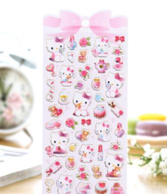 1 Sheet Lovely Golden Foil Melody Twin Star Stickers DIY Stick Label PVC Phone Hand Account Decor Sticker Toys for Kids Gift