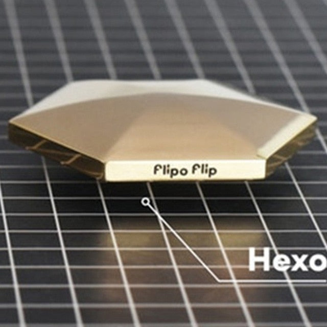 Dropshipping New Aluminum Flipo Flip Desk Toy Adult Toy 4/6 Side Kinetic Toy Fidget Spinner Anti Stress Free shipping