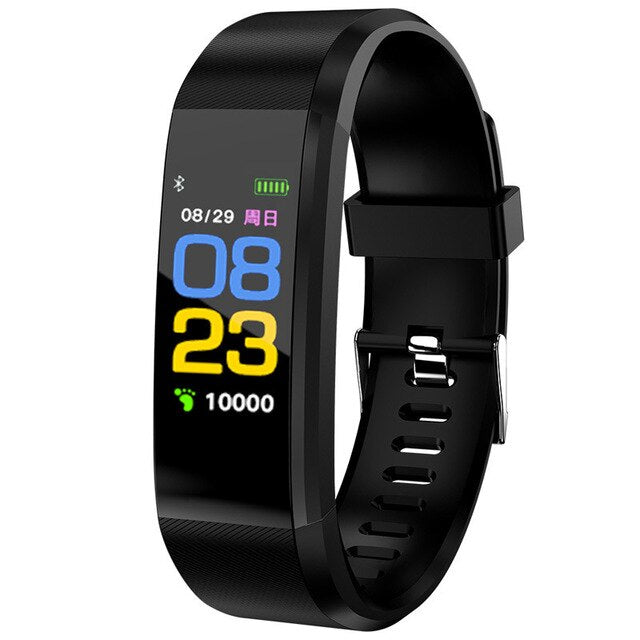 115plus Smart Bracelet Message Reminder Waterproof Blood Pressure Heart Rate Monitor Bluetooth Sports Watch For Adult Children