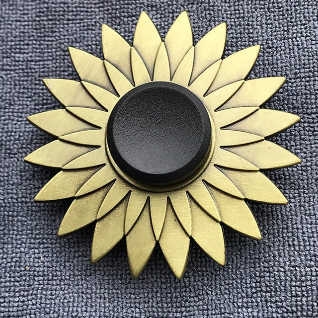Bronze Superman Finger Spinner Toys for Children Thor Hammer Alloy Metal Hand Tri Spinner Ring for Adults Toys