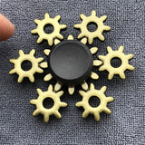 Bronze Superman Finger Spinner Toys for Children Thor Hammer Alloy Metal Hand Tri Spinner Ring for Adults Toys