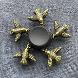 Bronze Superman Finger Spinner Toys for Children Thor Hammer Alloy Metal Hand Tri Spinner Ring for Adults Toys
