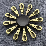 Bronze Superman Finger Spinner Toys for Children Thor Hammer Alloy Metal Hand Tri Spinner Ring for Adults Toys