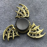 Bronze Superman Finger Spinner Toys for Children Thor Hammer Alloy Metal Hand Tri Spinner Ring for Adults Toys