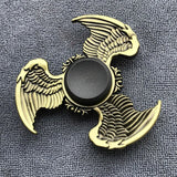 Bronze Superman Finger Spinner Toys for Children Thor Hammer Alloy Metal Hand Tri Spinner Ring for Adults Toys