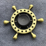Bronze Superman Finger Spinner Toys for Children Thor Hammer Alloy Metal Hand Tri Spinner Ring for Adults Toys
