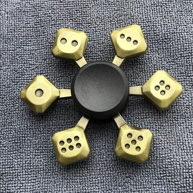 Bronze Superman Finger Spinner Toys for Children Thor Hammer Alloy Metal Hand Tri Spinner Ring for Adults Toys
