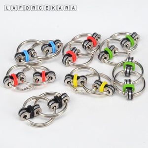 2017 Fashion New Key Ring Hand Spinner Fidget Tri-Spinner Reduce Stress EDC Fidget Spinner Toy for Autism ADHD Spinner