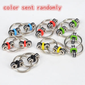 2017 Fashion New Key Ring Hand Spinner Fidget Tri-Spinner Reduce Stress EDC Fidget Spinner Toy for Autism ADHD Spinner