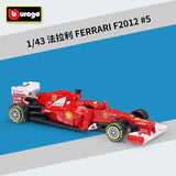 Bburago 1:43 SF90 No. 5 F1 racing formula racing static simulation alloy alloy car model Ferrari