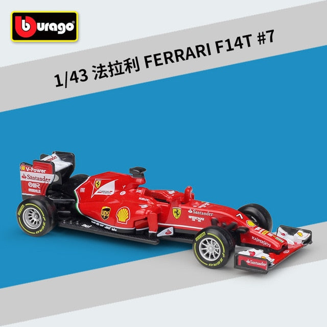 Bburago 1:43 SF90 No. 5 F1 racing formula racing static simulation alloy alloy car model Ferrari