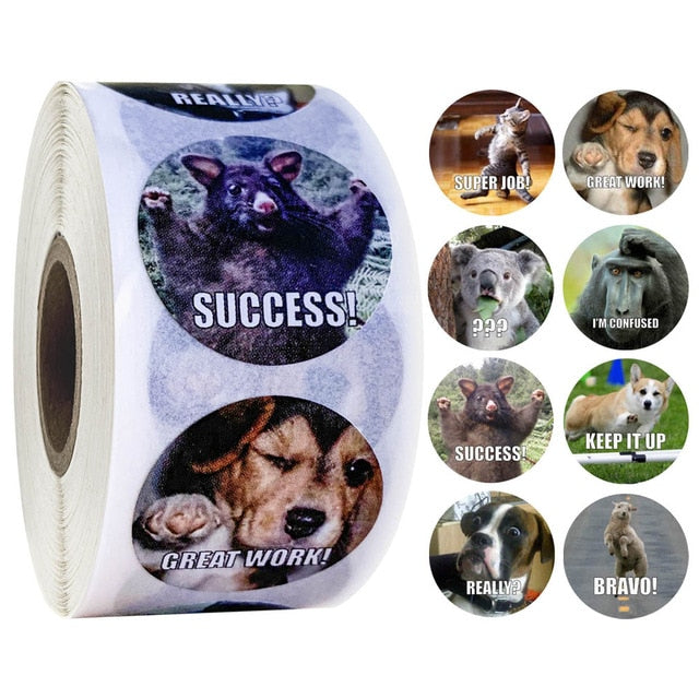 Stationery Stickers Cute Cat Sticky Paper animal Diary sticker For Decoration Scrapbooking of reward of kids sticker