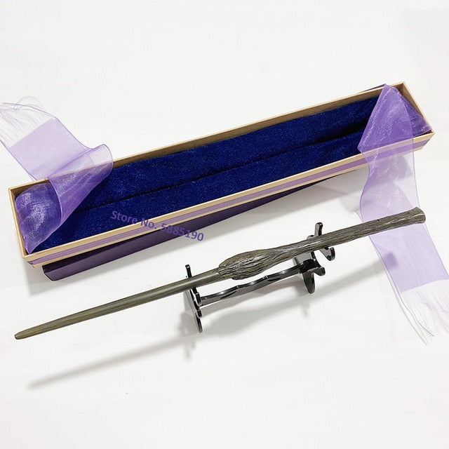 28 Kinds of Metal Core Sirius Bellatrix Dumbledore Elder Wand HP Magic Magical Wand in Ollivander's Box with Wand Stand Gift