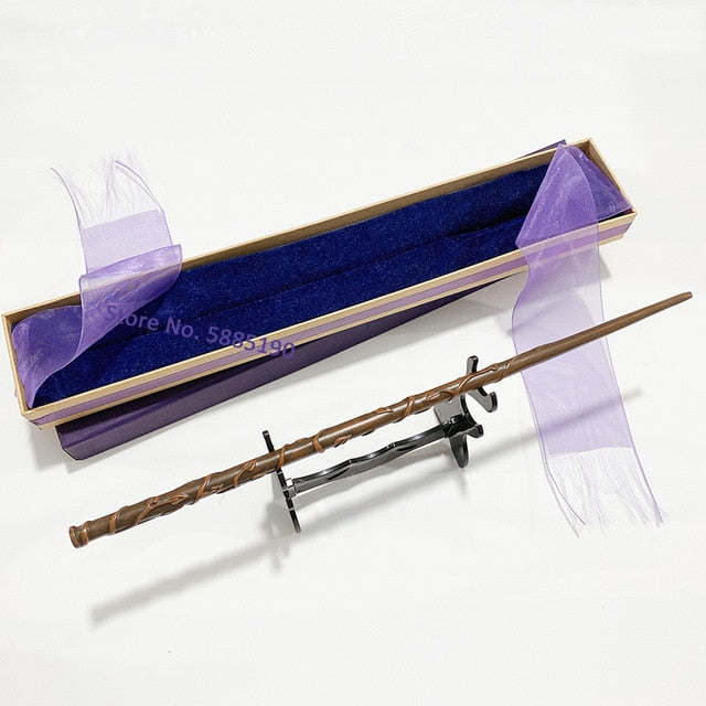 28 Kinds of Metal Core Sirius Bellatrix Dumbledore Elder Wand HP Magic Magical Wand in Ollivander's Box with Wand Stand Gift