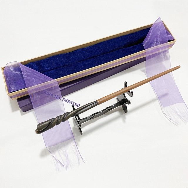 28 Kinds of Metal Core Sirius Bellatrix Dumbledore Elder Wand HP Magic Magical Wand in Ollivander's Box with Wand Stand Gift