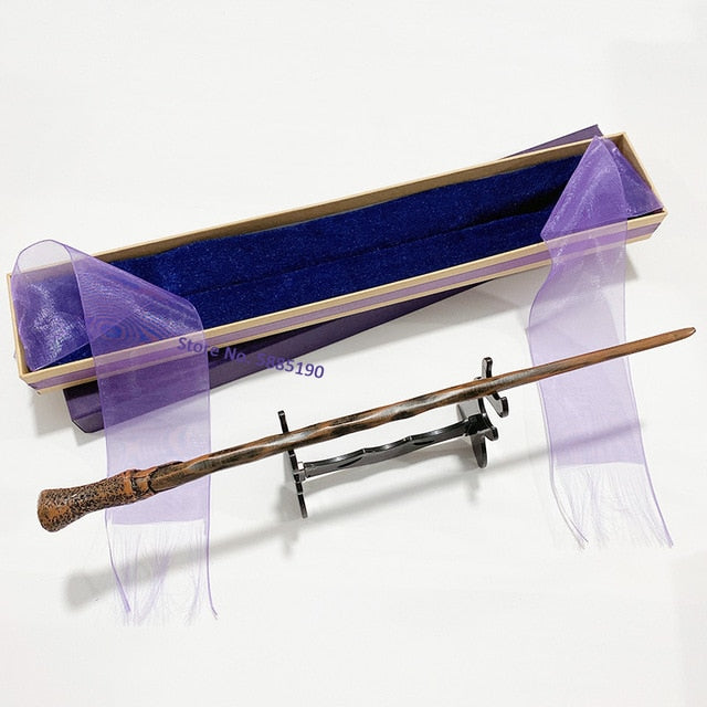 28 Kinds of Metal Core Sirius Bellatrix Dumbledore Elder Wand HP Magic Magical Wand in Ollivander's Box with Wand Stand Gift