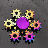 3 Leaf Rainbow Metal Finger Spinner Bearing Spinner Toy Adult Cross Spinning Top Decompression Toys For Children Fidget Spinners