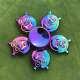 3 Leaf Rainbow Metal Finger Spinner Bearing Spinner Toy Adult Cross Spinning Top Decompression Toys For Children Fidget Spinners