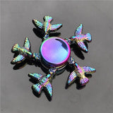 3 Leaf Rainbow Metal Finger Spinner Bearing Spinner Toy Adult Cross Spinning Top Decompression Toys For Children Fidget Spinners