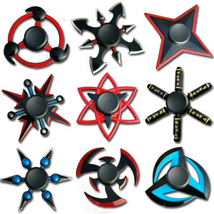 Naruto Finger Spinner EDC Stuffer for Kid/Adult Toys Tri Cross Spinner Metal Spinner Gyro Autism Gift  Funny Hands for Fingers