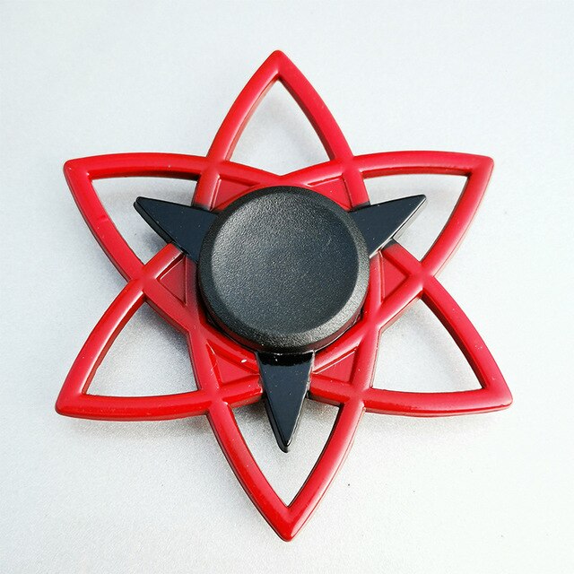 Naruto Finger Spinner EDC Stuffer for Kid/Adult Toys Tri Cross Spinner Metal Spinner Gyro Autism Gift  Funny Hands for Fingers