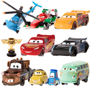 Disney Pixar Cars 2 3 Lightning McQueen Mater Jackson Storm Ramirez 1:55 Diecast Micro Racers Vehicle Model Toy Car Boy Kid Gift