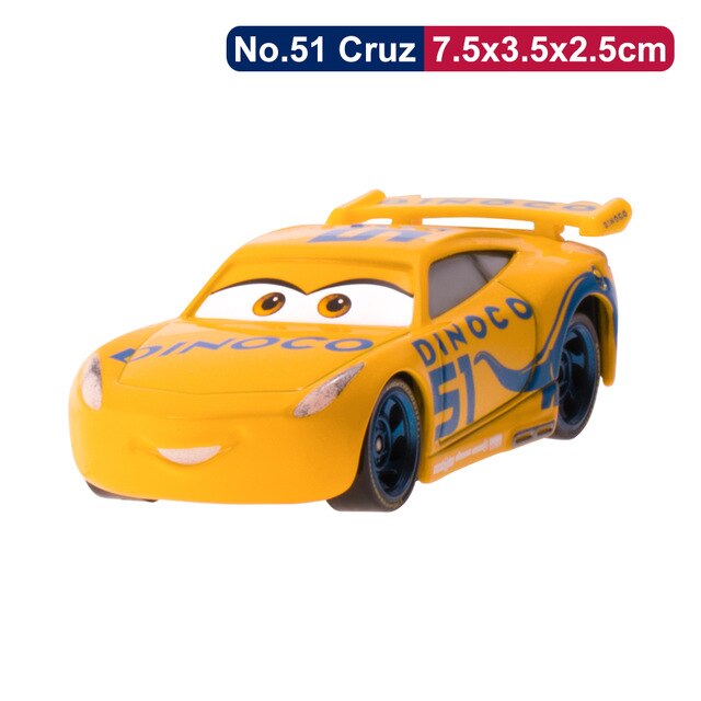 Disney Pixar Cars 2 3 Lightning McQueen Mater Jackson Storm Ramirez 1:55 Diecast Micro Racers Vehicle Model Toy Car Boy Kid Gift