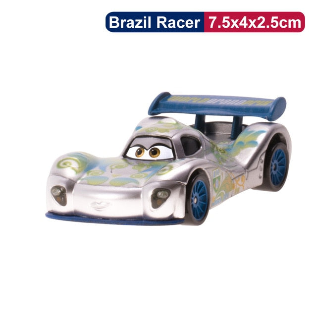 Disney Pixar Cars 2 3 Lightning McQueen Mater Jackson Storm Ramirez 1:55 Diecast Micro Racers Vehicle Model Toy Car Boy Kid Gift