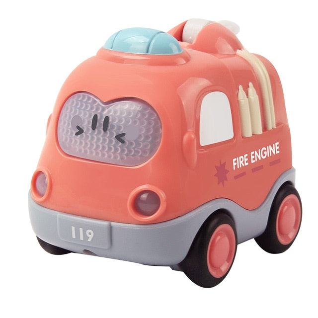Car Toys for Baby Boys 1 Year Old Model Car for Kids 2 to 4 Years Old Children Mini Racing Fire Truck Car Vehicles Birthday Gift