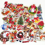 33PCS Christmas Stickers Crafts And Scrapbooking stickers kids toys book Decorative sticker DIY Stationery
