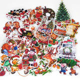 33PCS Christmas Stickers Crafts And Scrapbooking stickers kids toys book Decorative sticker DIY Stationery