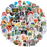 50pcs/pack Japanese anime Miyazaki Hayao Spirited Away Stickers For Refrigerator Car Helmet DIY Gift box Bicycle Guitar Notebook