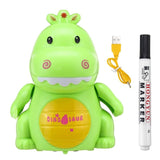 Follow Any Drawn Line Pen USB Charging Cute Inductive Dinosaur Robot with Light + Music Education Toy Gifts for Children Kids