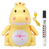 Follow Any Drawn Line Pen USB Charging Cute Inductive Dinosaur Robot with Light + Music Education Toy Gifts for Children Kids