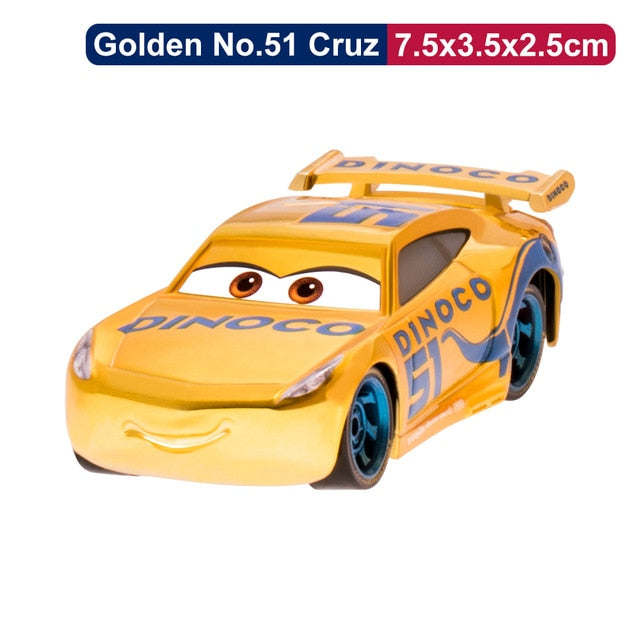 Disney Pixar Cars 2 3 Lightning McQueen Cruz Ramirez Ramone 1:55 Diecast Micro Racers Vehicle Model Toy Car Boy Kid Gift