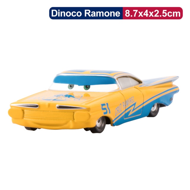 Disney Pixar Cars 2 3 Lightning McQueen Cruz Ramirez Ramone 1:55 Diecast Micro Racers Vehicle Model Toy Car Boy Kid Gift
