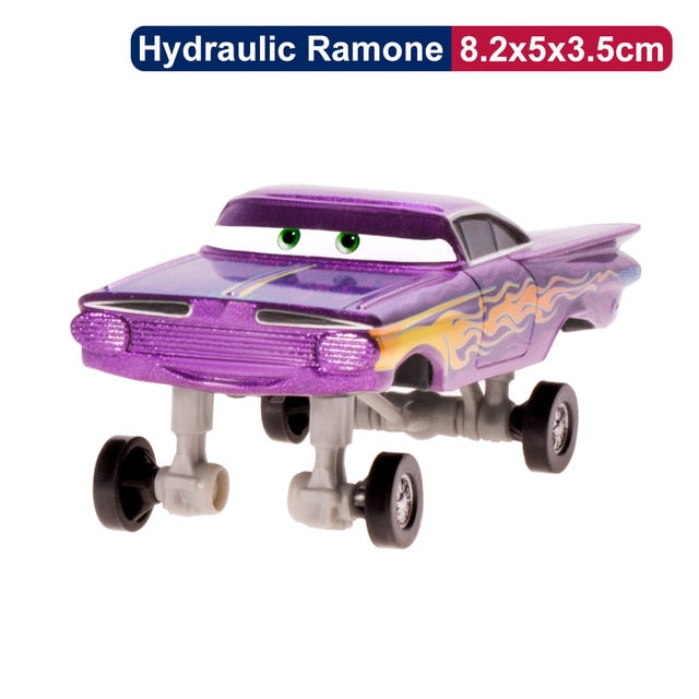 Disney Pixar Cars 2 3 Lightning McQueen Cruz Ramirez Ramone 1:55 Diecast Micro Racers Vehicle Model Toy Car Boy Kid Gift