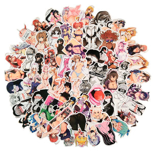 50pcs/pack Sex Bunny Girl Graffiti Cartoon Stickers For Refrigerator Car Helmet DIY Gift Box Bicycle Guitar Notebook Skate Etc