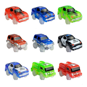 Magic Electronics LED Car Toys With Flashing Lights Electronics Car Flashing Light Magical Glow track toy cars toys cars for kid