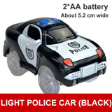 Magic Electronics LED Car Toys With Flashing Lights Electronics Car Flashing Light Magical Glow track toy cars toys cars for kid